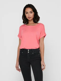 ONLY T-Shirt 15106662 Różowy Regular Fit - Koszulki i topy damskie - miniaturka - grafika 1