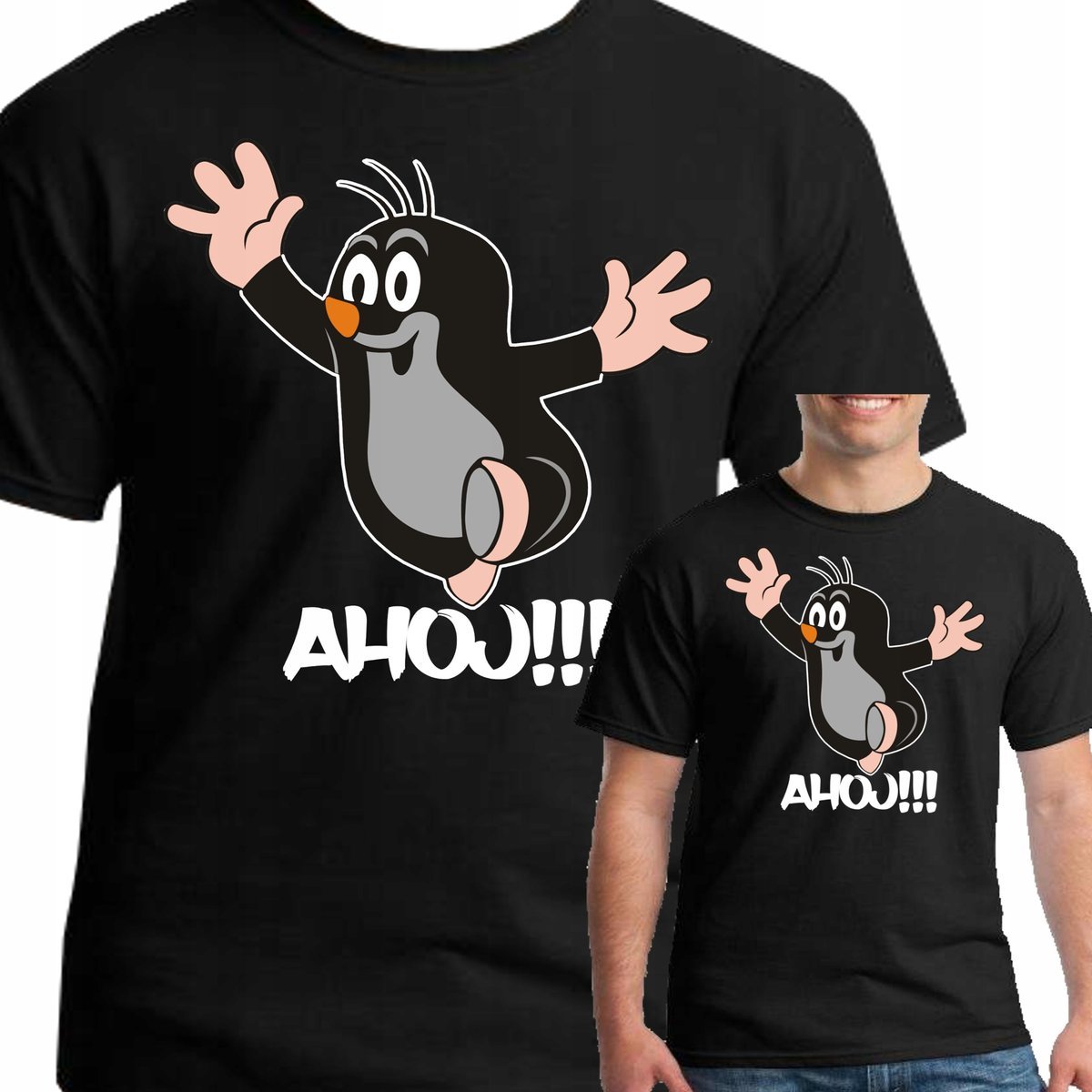 KOSZULKA KRECK AHOJ KRTEK 0447 XL CZARNA