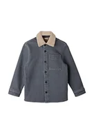 Kurtki i płaszcze dla chłopców - s.Oliver Junior Boy's kurtka koszulowa, szara, 164 - miniaturka - grafika 1