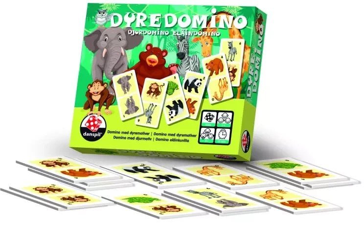 DANSPIL Dyredomino