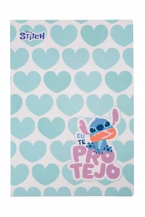 zeszyt A4 Stitch serduszka w kratkę 60 kartek LILO I STICH - Zeszyty szkolne - miniaturka - grafika 1