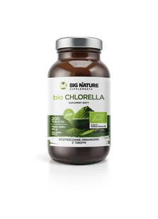 Big Nature Chlorella - suplement diety 200 tab. Bio - witaminy i minerały - Suplementy naturalne - miniaturka - grafika 1