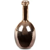 Wazony i flakony - Wazon Dekoracyjny Szklany Dalia 10X10X24 Brązowy - miniaturka - grafika 1