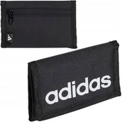 Portfele - Portfel ADIDAS Damski Męski Czarny sportowy - JE8346 - miniaturka - grafika 1