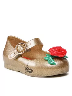 Buty dla dziewczynek - Melissa Półbuty Mini Sweet Love+Disney 33447 Złoty - grafika 1