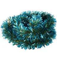 Ozdoby bożonarodzeniowe - Łańcuch choinkowy grubo / cienko cięty 10 x 300 cm niebiesko-złoty - miniaturka - grafika 1