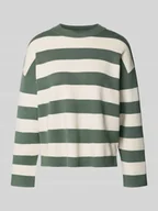 Swetry damskie - Sweter o pudełkowym kroju z dzianiny z mieszanki wiskozy model ‘SILJE’ - miniaturka - grafika 1