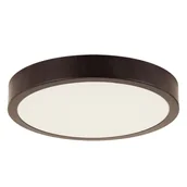 Lampy sufitowe - Plafoniera Led Atut 04150 Ideus 18W 4100K metalowa okrągła brązowa - miniaturka - grafika 1