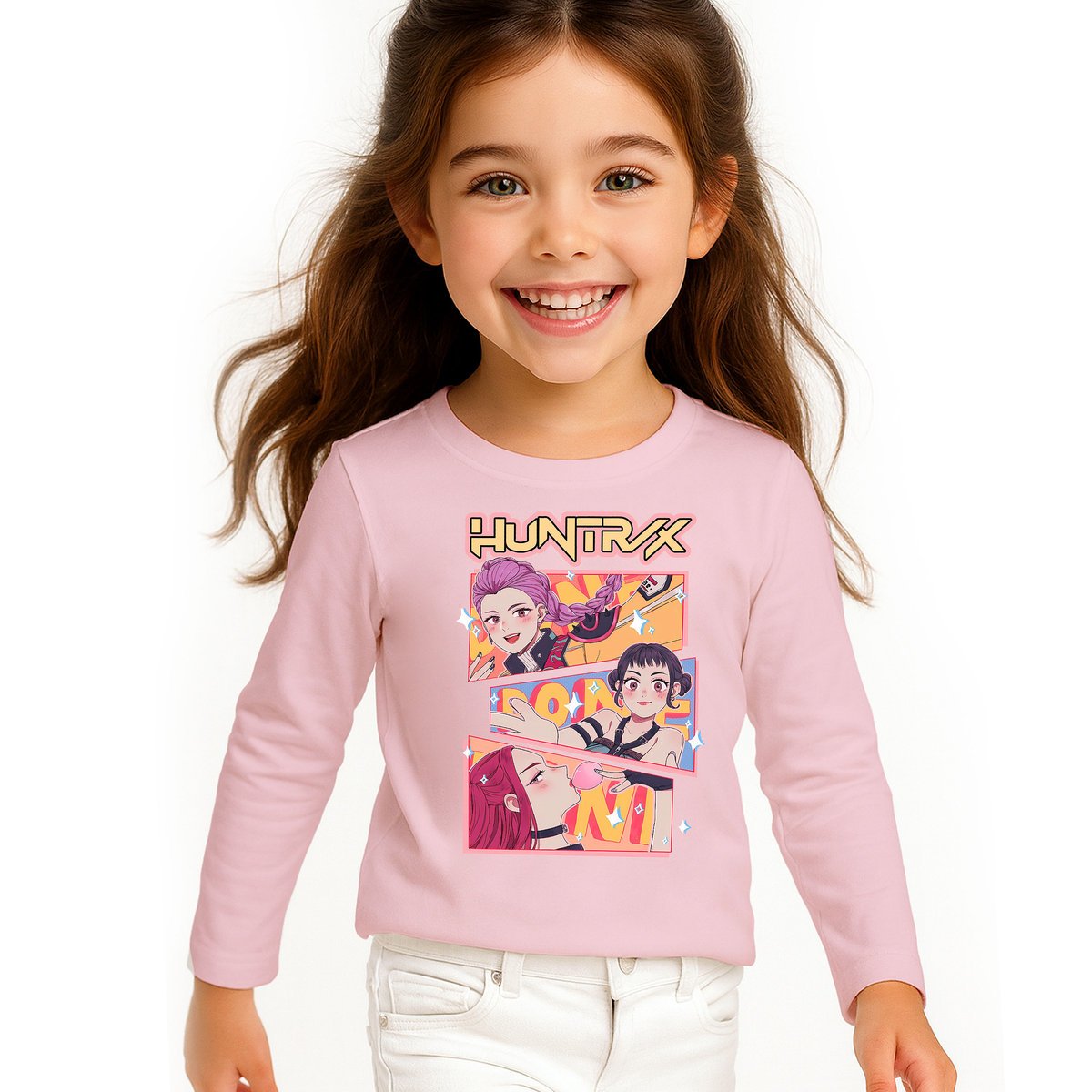 BLUZKA DZIECIĘCA KPOP DEMON HUNTERS HUNTRIX DLA DZIECKA 116-122