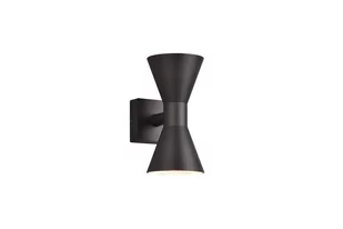 Trio Leuchten Nowoczesna lampa ścienna czarna 2-punktowa - Rolf - Lampy ogrodowe - miniaturka - grafika 1