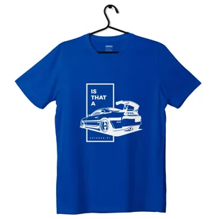 T-shirt koszulka IS THAT A SUPRA JDM niebieska-3XL - Odzież do sportów motorowych - miniaturka - grafika 1