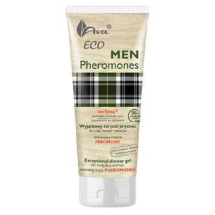 AVA AVA Eco Men Pheromones wyjątkowy żel pod prysznic do ciała twarzy i włosów aktywujący męskie feromony, 200ml - Żele pod prysznic dla mężczyzn - miniaturka - grafika 1