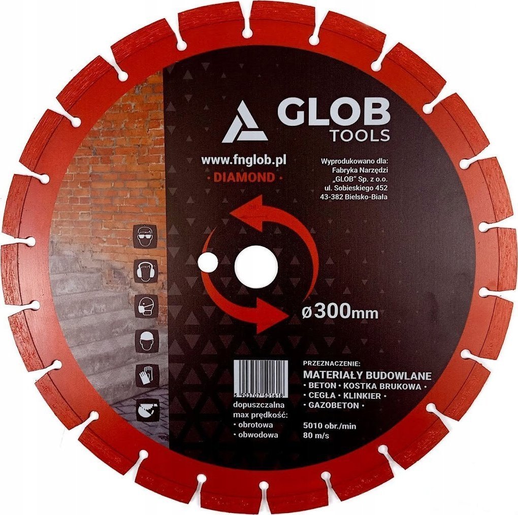 NoName Tarcza diamentowa GLOB TOOLS materiały budowlane średnica 230mm