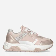 Buty dla dziewczynek - Buty sportowe dla dzieci Tommy Hilfiger Low Cut Lace-up Sneaker T3A9-32743-0579A317 31 Rose Gold/Pink (8052578191835_PL) - miniaturka - grafika 1