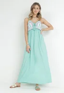 Sukienki - Miętowa Sukienka Wing In - miniaturka - grafika 1