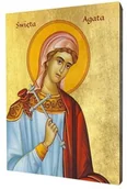 Ikony i obrazy sakralne - Ikona religijna święta Agata Sycylijska - miniaturka - grafika 1