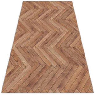 Modny winylowy dywan Parkietowa jodełka 80x120 cm - Dywany - miniaturka - grafika 1