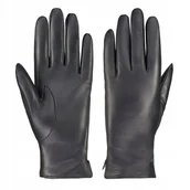 Rękawiczki - Betlewski, Skórzane rękawiczki damskie zimowe do telefonu, iTouch, rozmiar XL - miniaturka - grafika 1