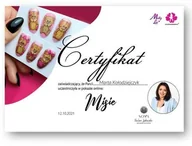 Pozostałe akcesoria kosmetyczne - Certyfikat ze szkolenia online LIVE Misie by Paulina Laskowska Wersja Drukowana - miniaturka - grafika 1
