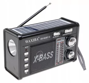 Radio PRZENOŚNE SOLARNE Głośnik Latarka Bluetooth - Radioodtwarzacze - miniaturka - grafika 1