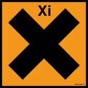 Systemy ekspozycyjne i znaki informacyjne - LA009 SUBSTANCJA DRAŻNIĄCA, PN - PŁYTA PCV 1MM; (200X200MM) - miniaturka - grafika 1