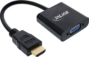 Adapter AV InLine InLine® Converter Cable HDMI to VGA, with Audio - Złącza, przejściówki, adaptery - miniaturka - grafika 1