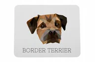 Podkładki pod mysz - Border Terrier geometryczny Podkładka pod mysz - miniaturka - grafika 1