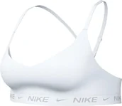 Biustonosze - Nike Damski biustonosz sportowy Dri-Fit Indy Light Support Bra, White/Stone Mauve, FD1062-100, S - miniaturka - grafika 1