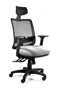 Fotel biurowy, krzesło biurowe Fotel ergonomiczny do biura, Saga Plus, snowy - Fotele i krzesła biurowe - miniaturka - grafika 1