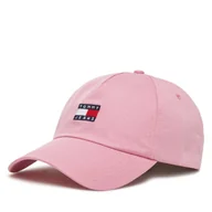 Czapki damskie - Czapka z daszkiem Tommy Jeans Heritage Core 5 Panel AW0AW16991 Brązowy - miniaturka - grafika 1