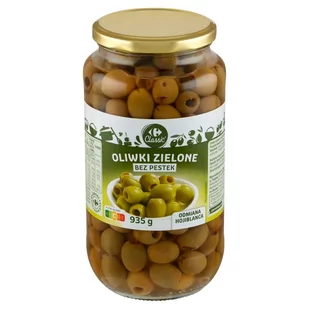 Carrefour Classic Oliwki zielone odmiana Hojiblanca bez pestek 935 g - Warzywa w marynacie - miniaturka - grafika 1