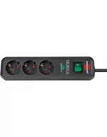 Listwy zasilające - Brennenstuhl Eco-Line 3 port anthracite with overvoltage protection (1158820315) - miniaturka - grafika 1
