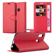 Etui i futerały do telefonów - Pokrowiec Cadorabo do Huawei P20 LITE 2018 / NOVA 3E z czerwonym etui na telefon komórkowy z magnetycznym zamknięciem - miniaturka - grafika 1