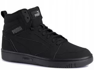 BUTY męskie PUMA REBOUND MID 393580-01 wysokie sportowe czarne 42,5 - Moda i Uroda OUTLET - miniaturka - grafika 1