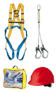 BASIC 7H - ZESTAW - szelki P 30, amortyzator BW 220 1,5m, torba, kask - M-XL, 2XL. - Akcesoria BHP - miniaturka - grafika 1