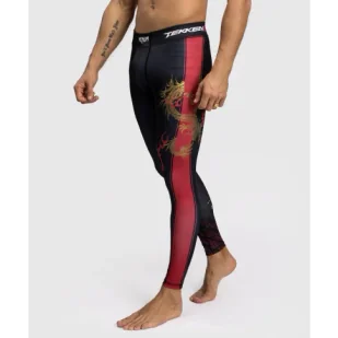 Venum x Tekken Legginsy Kompresyjne Spats Marshall Law Black/Red/Gold - Kimona, stroje i obuwie - miniaturka - grafika 1