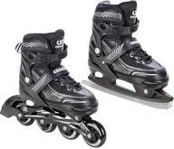 Rolki - Rolki Łyżwy 2w1 Croxer Optima Black 35-38 - miniaturka - grafika 1