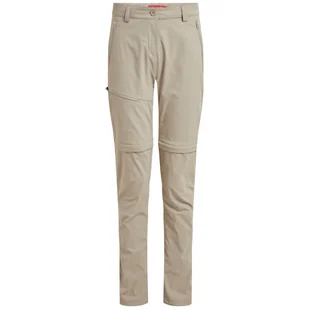 Spodnie damskie Craghoppers NosiLife Pro Convertible Trouser III Rozmiar: XXL / Kolor: beżowy - Spodnie sportowe damskie - miniaturka - grafika 1