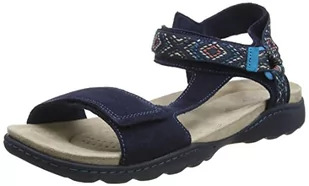 Clarks Sandały damskie Amanda Step, - Granatowy zamsz - 39 EU - Sandały damskie - miniaturka - grafika 1