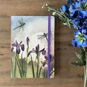 Szkolne artykuły papiernicze - Notatnik z gumką A5 LCN31 Ważki - miniaturka - grafika 1