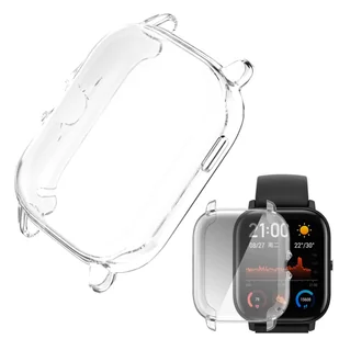 ETUI OCHRONNE 2w1 do Amazfit GTS 3 obudowa do smartwatcha zegarka case (Przezroczysty) - Akcesoria do smartwatchy - miniaturka - grafika 1