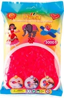 Prace ręczne dla dzieci - Hama 201-32 - neon różowy - 3000 koralików midi - miniaturka - grafika 1