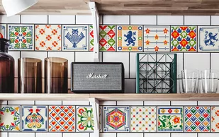Naklejki na kafelki Kolorowy Folklor - Naklejki na ścianę Naklejki na kafelki Kolorowy Folklor - Naklejki na ścianę - miniaturka - grafika 1