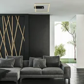 Lampy sufitowe - Briloner Lampa sufitowa LED Nici kwadratowa czarna czujnik - miniaturka - grafika 1