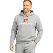 Bluzy męskie - Pierre Cardin Bluza Męska Dresowa Szara z Kapturem Rozmiar L - miniaturka - grafika 1