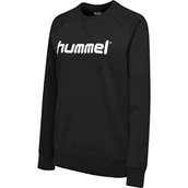 Bluzy damskie - Hummel Damska bluza z logo Hmlgo Cotton czarny czarny M 203519-2001 - miniaturka - grafika 1