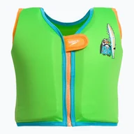 Sprzęt asekuracyjny i ratunkowy - Kamizelka do pływania dziecięca Speedo Printed Float Vest chima azure blue/fluro green - miniaturka - grafika 1