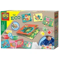 Zabawki kreatywne - Ses Creative, Eko Malowanie Palcami Z Szablonami - miniaturka - grafika 1