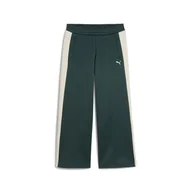 Spodnie damskie - Damskie Spodnie PUMA T7 LOW RISE TRACK PANTS OP 62980375 – Zielony - miniaturka - grafika 1