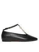 Baleriny - Tommy Hilfiger Baleriny Th-Bar Chain Ballet FW0FW09003 Czarny - miniaturka - grafika 1